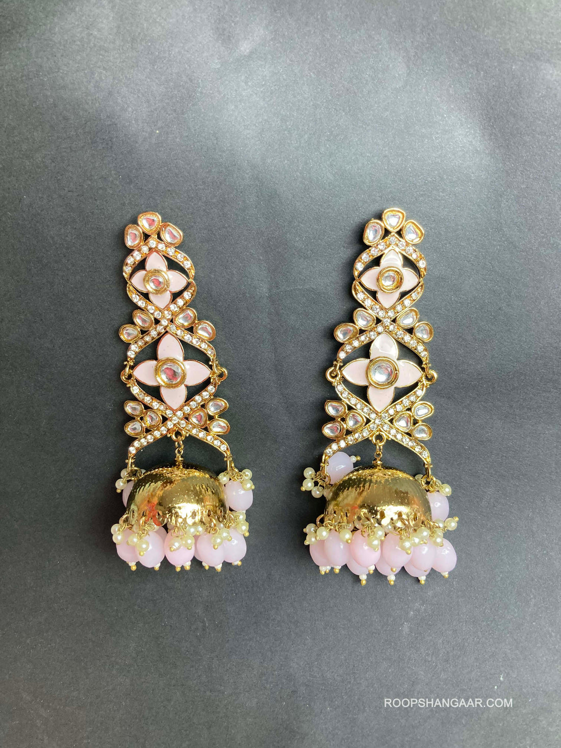 Pink Taruni Jhumkis