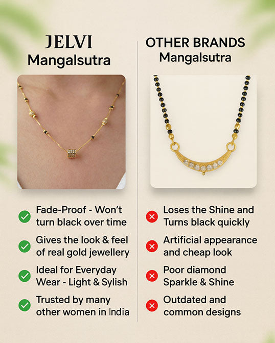 Traditional Yet Stylish Nitya Mangalsutra in 18K Gold
