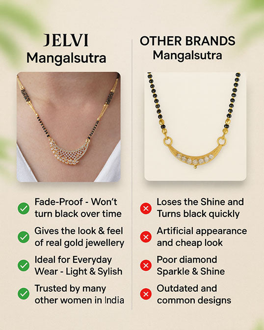 Traditional Yet Stylish Meera Mangalsutra in 18K Gold