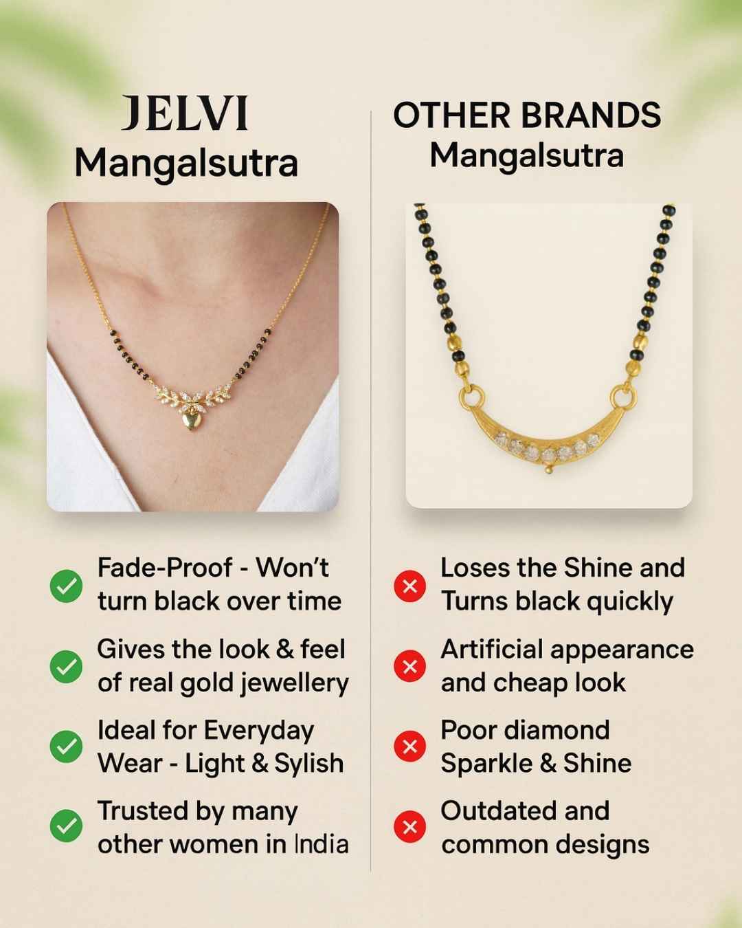 Daily Wear Mitali 18K Gold Plated Mangalsutra