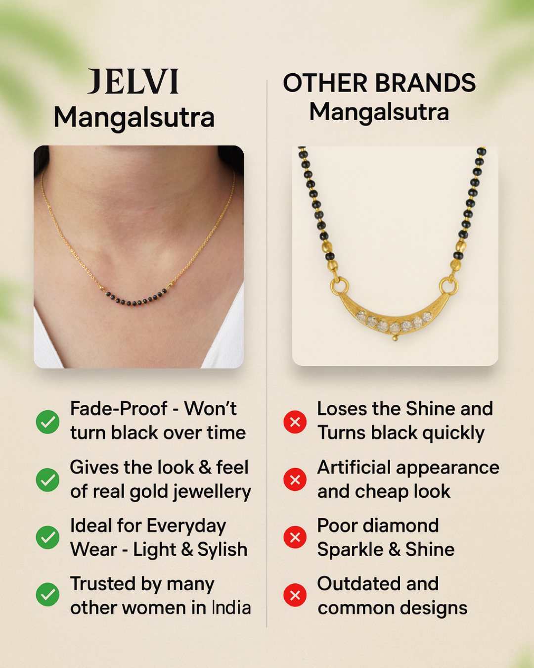 18 Carat Gold Plated Saranya Style Mangalsutra