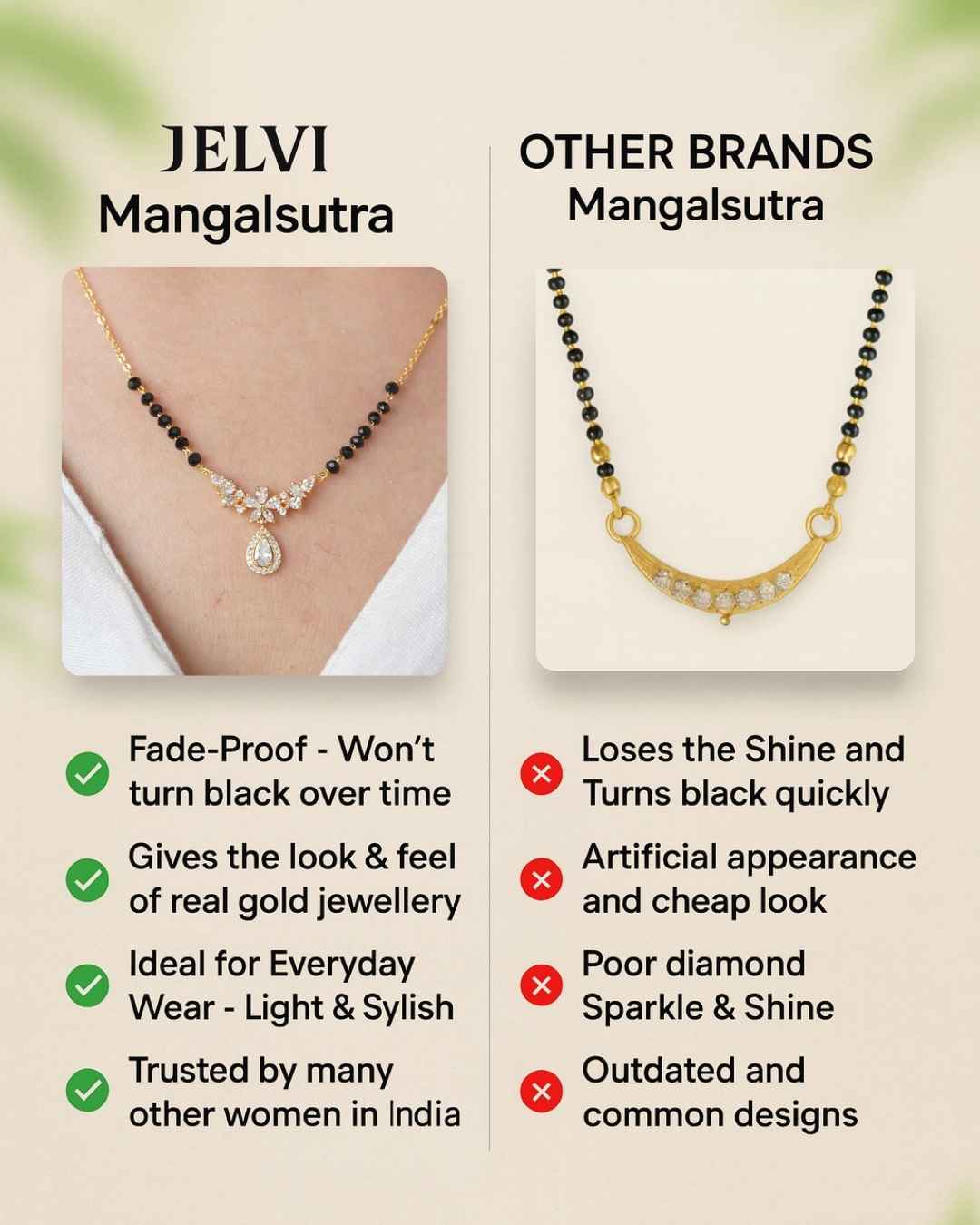 18 Carat Gold Plated Kritika Style Mangalsutra
