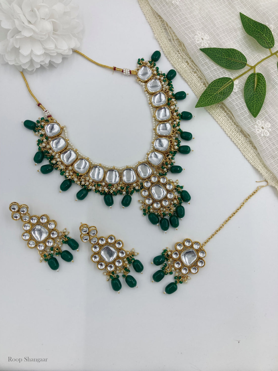 Emerald Shalini Jewellery Set