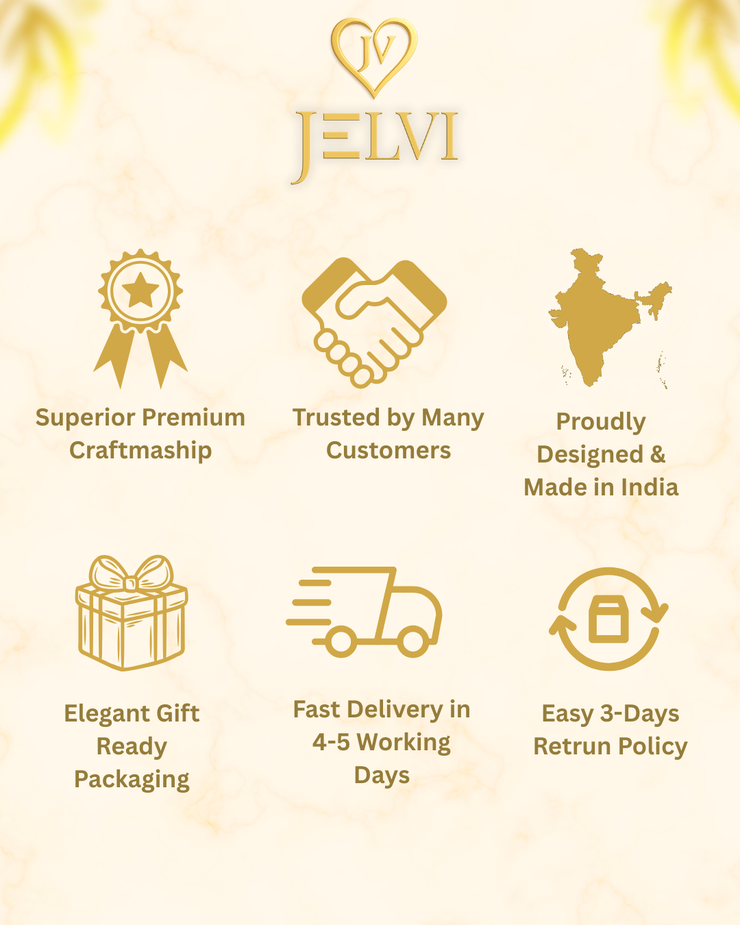 Jelvi's 18 Carat Gold Plated Mangalsutra for Women