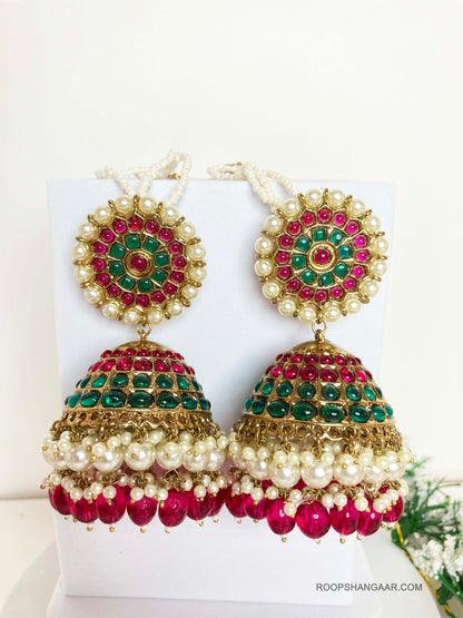 Multicolor Aakriti Jhumkis