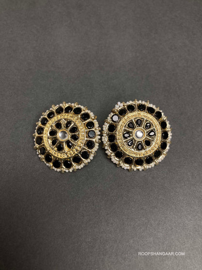 Black Aarohi Studs