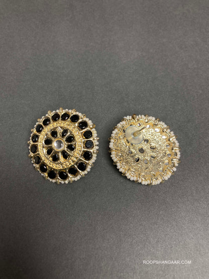 Black Aarohi Studs