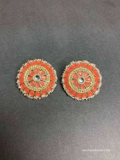 Orange Aarohi Studs