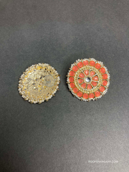 Orange Aarohi Studs