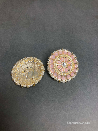 Pink Aarohi Studs