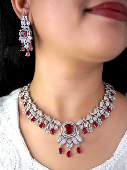 Ruby Alexandra Zirconia Jewellery Set