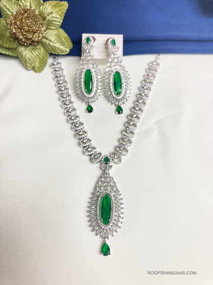 Audrey  Green Zirconia Jewellery Set