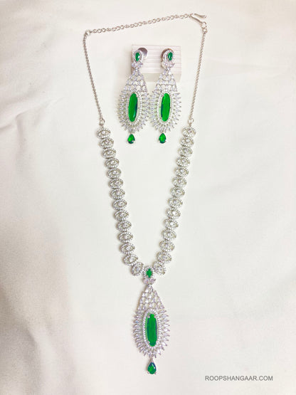Audrey  Green Zirconia Jewellery Set