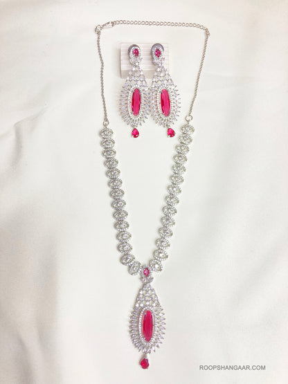 Ruby Audrey Zirconia Jewellery Set