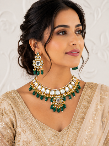 Emerald Shalini Jewellery Set