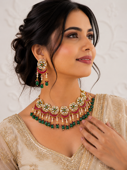 Ruby Vinita Jewellery Set