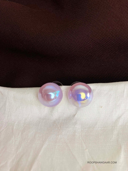 Purple Coral Studs