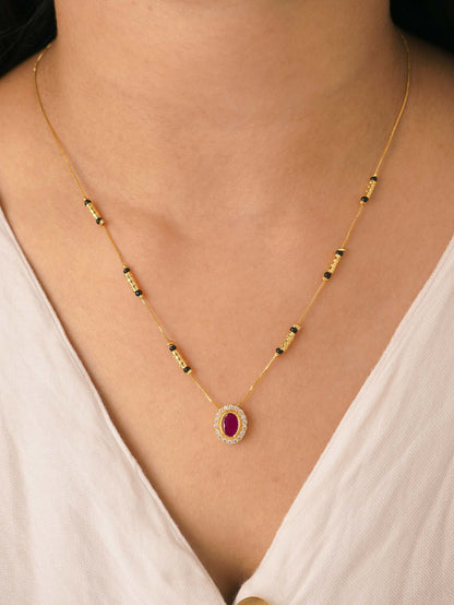 Daily Wear Kavya 18K Gold Plated Mangalsutra