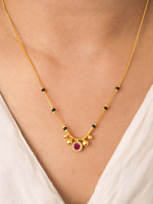 Traditional Yet Stylish Jiya Mangalsutra in 18K Gold