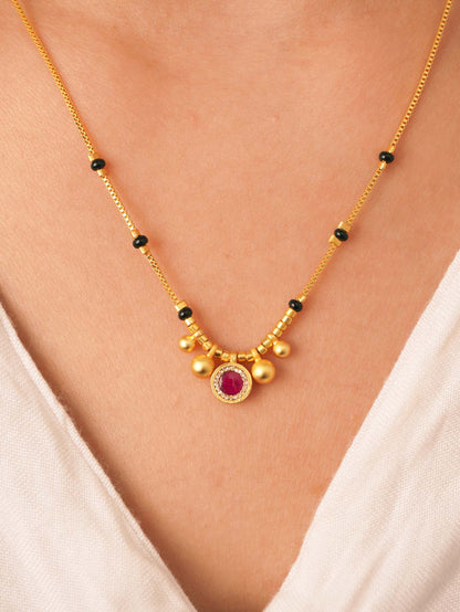 Traditional Yet Stylish Jiya Mangalsutra in 18K Gold