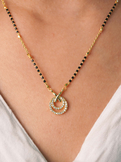 Roshni Signature Gold Plated Mangalsutra - 18 Carat Glam