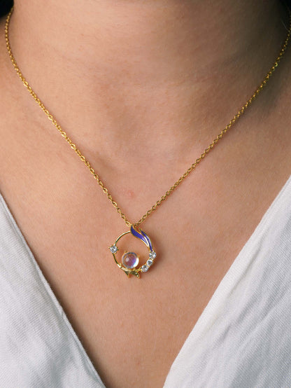 Aesthetic Anti-Tarnish Prisha Necklace - 18k Gold Plated for Women & Girls