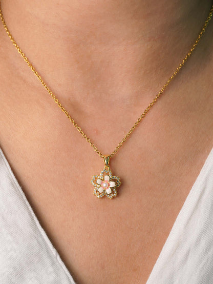 Aesthetic Anti-Tarnish Ruhi Necklace - 18k Gold Plated for Women & Girls