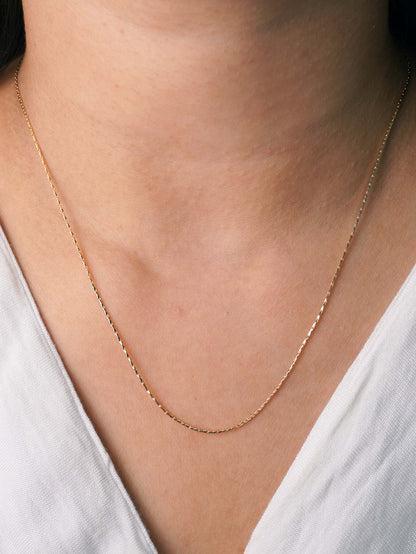 Esha Anti-Tarnish Rose Gold Plated Necklace - Chain for Women & Girls