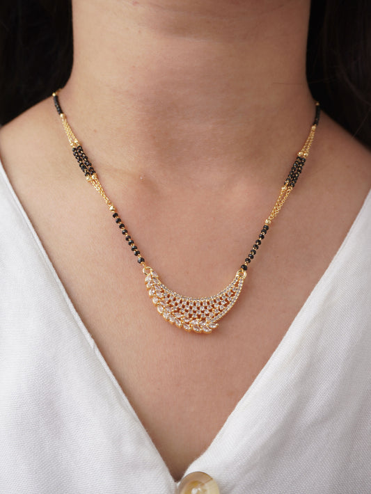 Traditional Yet Stylish Meera Mangalsutra in 18K Gold