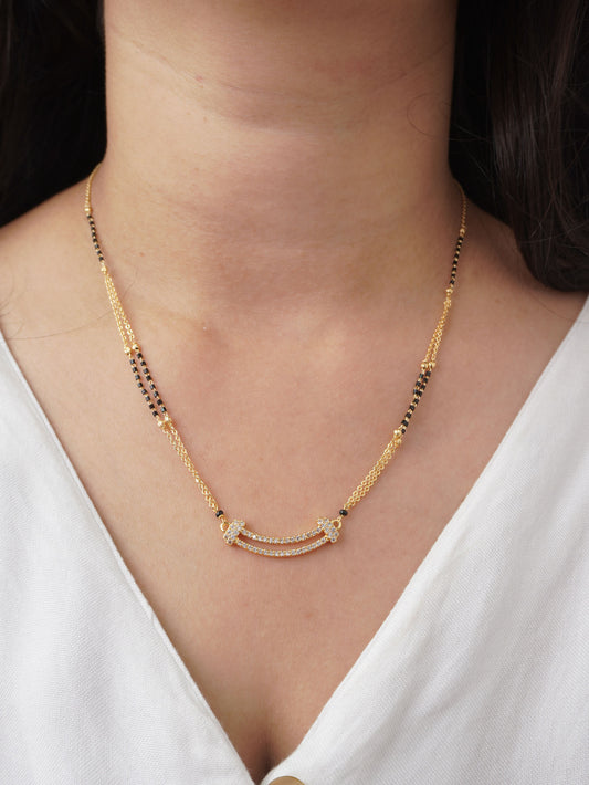 Pari Designer Mangalsutra in 18 Carat Gold Plating