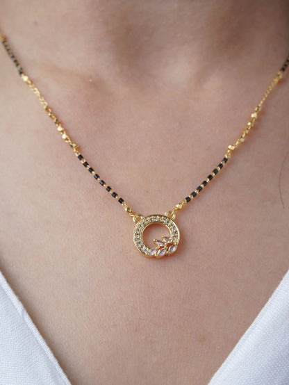Anaya's Favourite - 18 Carat Gold Plated Diamond Mangalsutra