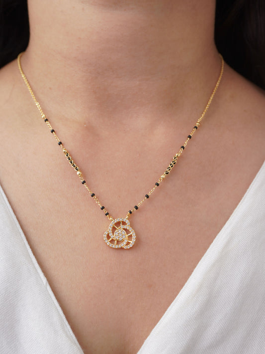 Minimalist 18K Gold Plated Ishita Mangalsutra with Modern Twist