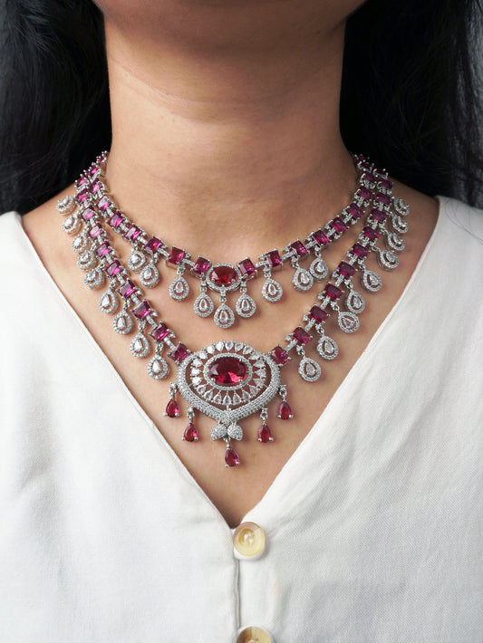 Ruby Fiona Zirconia Jewellery Set