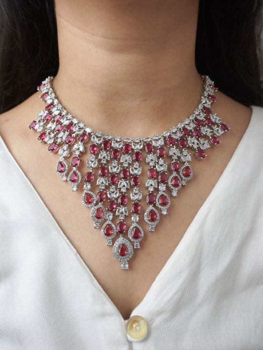 Ruby Megan Zirconia Jewellery Set
