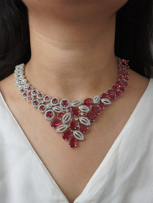 Ruby Jacqueline Zirconia Jewellery Set