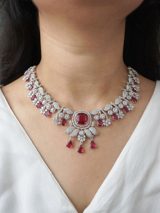 Ruby Alexandra Zirconia Jewellery Set