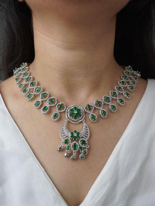 Emerald Green Juliette Zirconia Jewellery Set