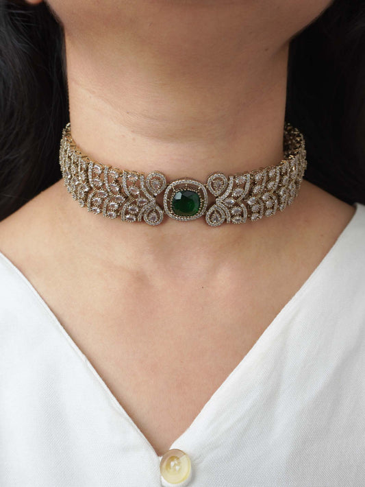 Emerald Green Chiara Zirconia Jewellery Set