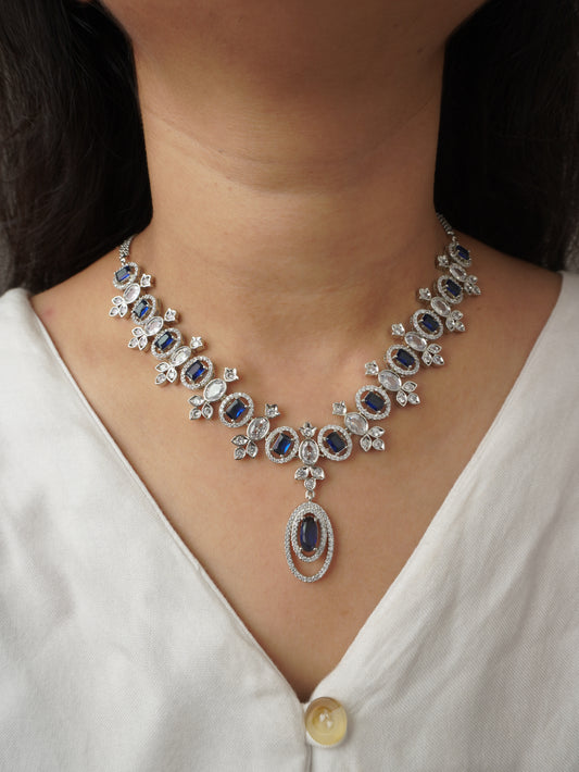 Blue Isla Zirconia Jewellery Set