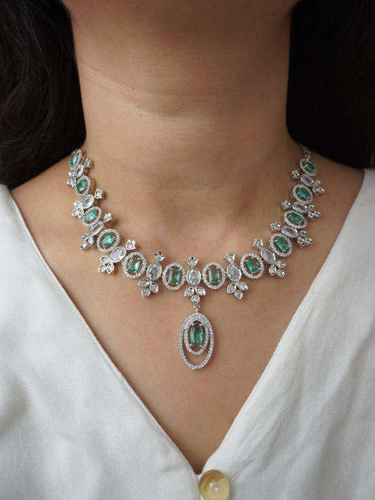 Rama Green Isla Zirconia Jewellery Set