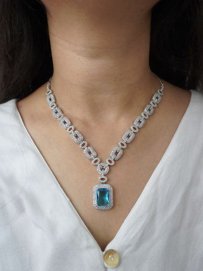 Aqua Olivia Zirconia Jewellery Set