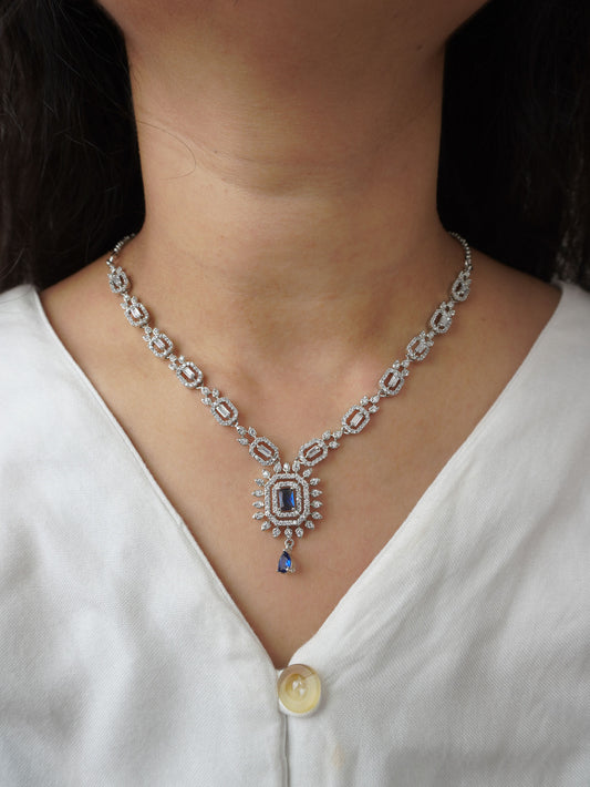 Blue Nicole Zirconia Jewellery Set