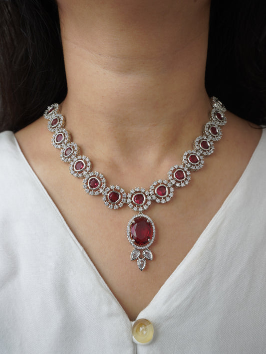 Ruby Angel Zirconia Jewellery Set