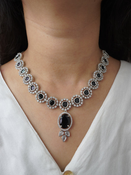 Black Angel Zirconia Jewellery Set