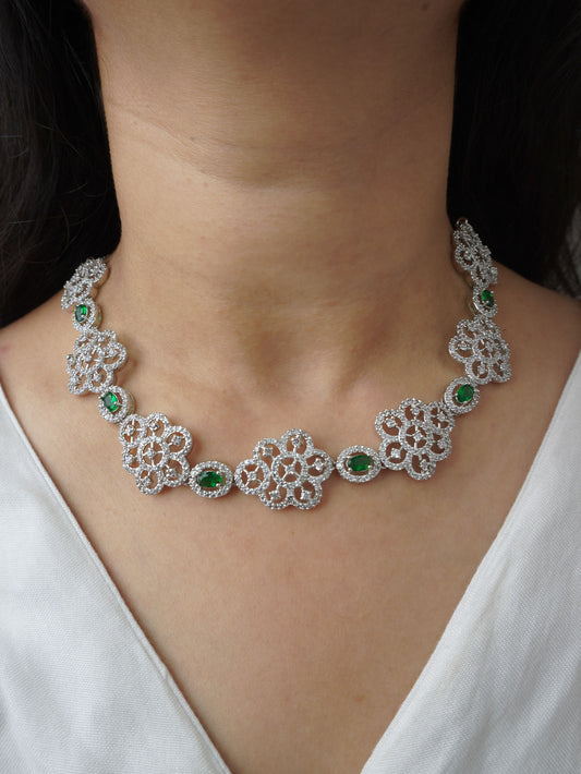 Green Keira Zirconia Jewellery Set