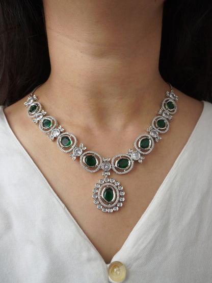 Green Margot Zirconia Jewellery Set
