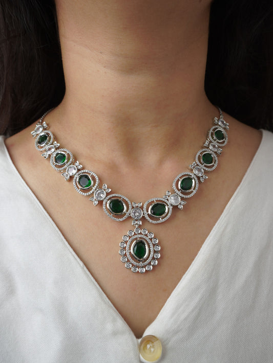 Green Margot Zirconia Jewellery Set
