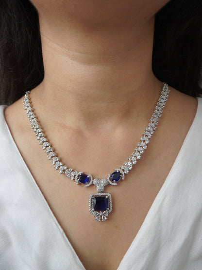 Blue Jennifer Zirconia Jewellery Set