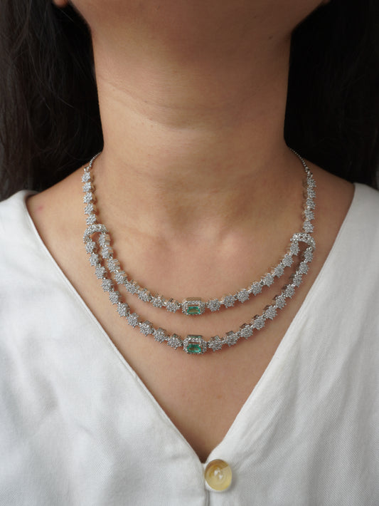 Rama Green Kate Zirconia Jewellery Set
