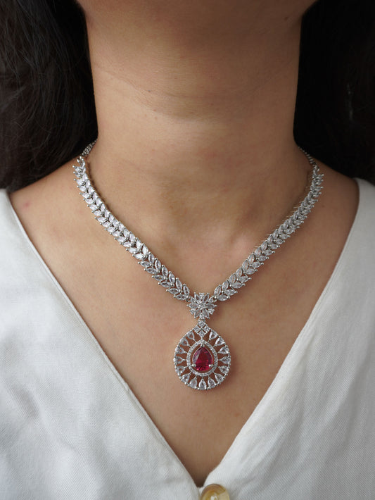 Ruby Sienna Zirconia Jewellery Set